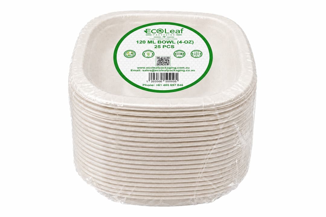 120ml Compostable Sugarcane Bowl